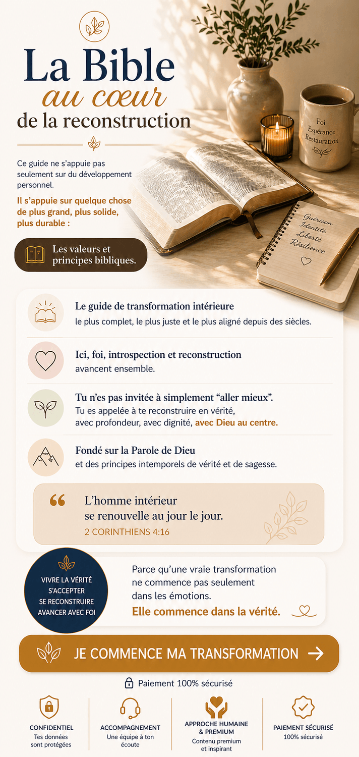 La Bible au cœur de la reconstruction intérieure avec l’eBook Vulnérabilité et Identité