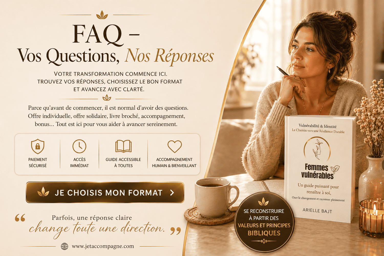 FAQ du guide Vulnérabilité et Identité , ebook et livre broché pour femmes : Reconstruction à partir des valeurs et principes bibliques