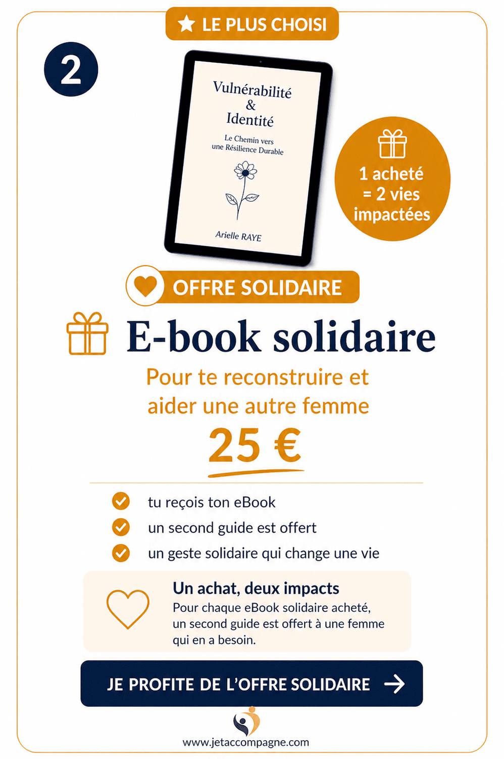 Ebook Vulnérabilité & Identité — Offre solidaire | Transformer 2 vies
