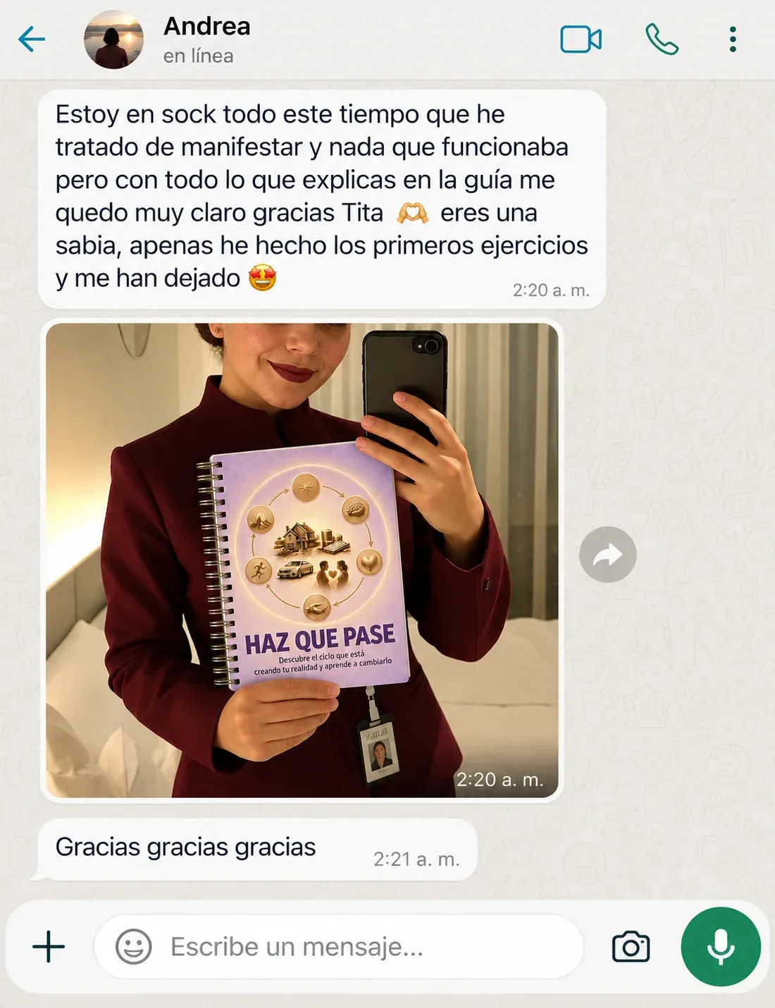 Testimonio sobre transformación