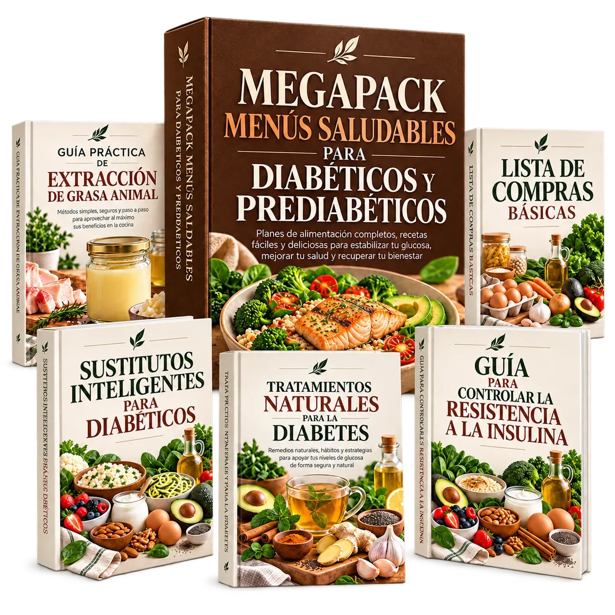 Megapack de guías saludables para diabéticos