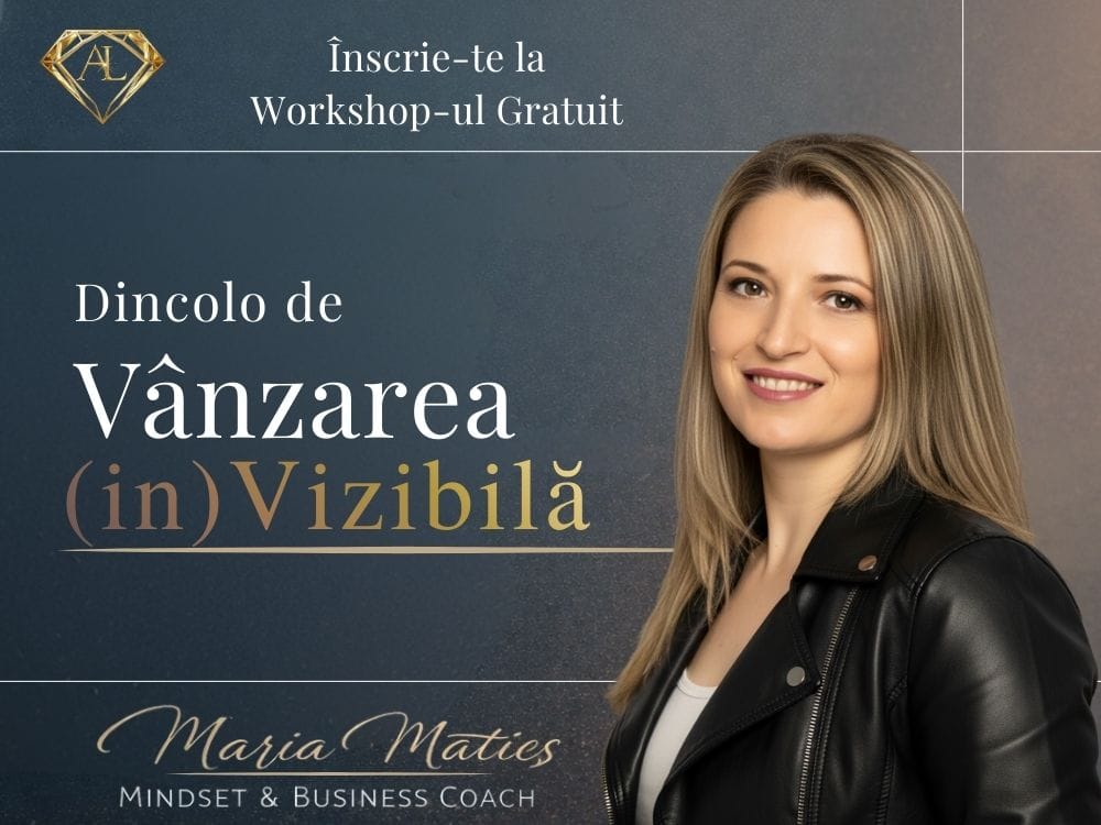 Înscrie-te la Workshop-ul Dincolo de Vânzarea (in)Vizibilă