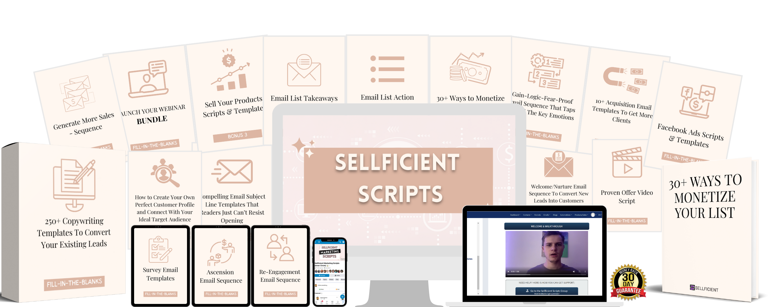 Proven sellficient scripts to build, grow and monetize an email list