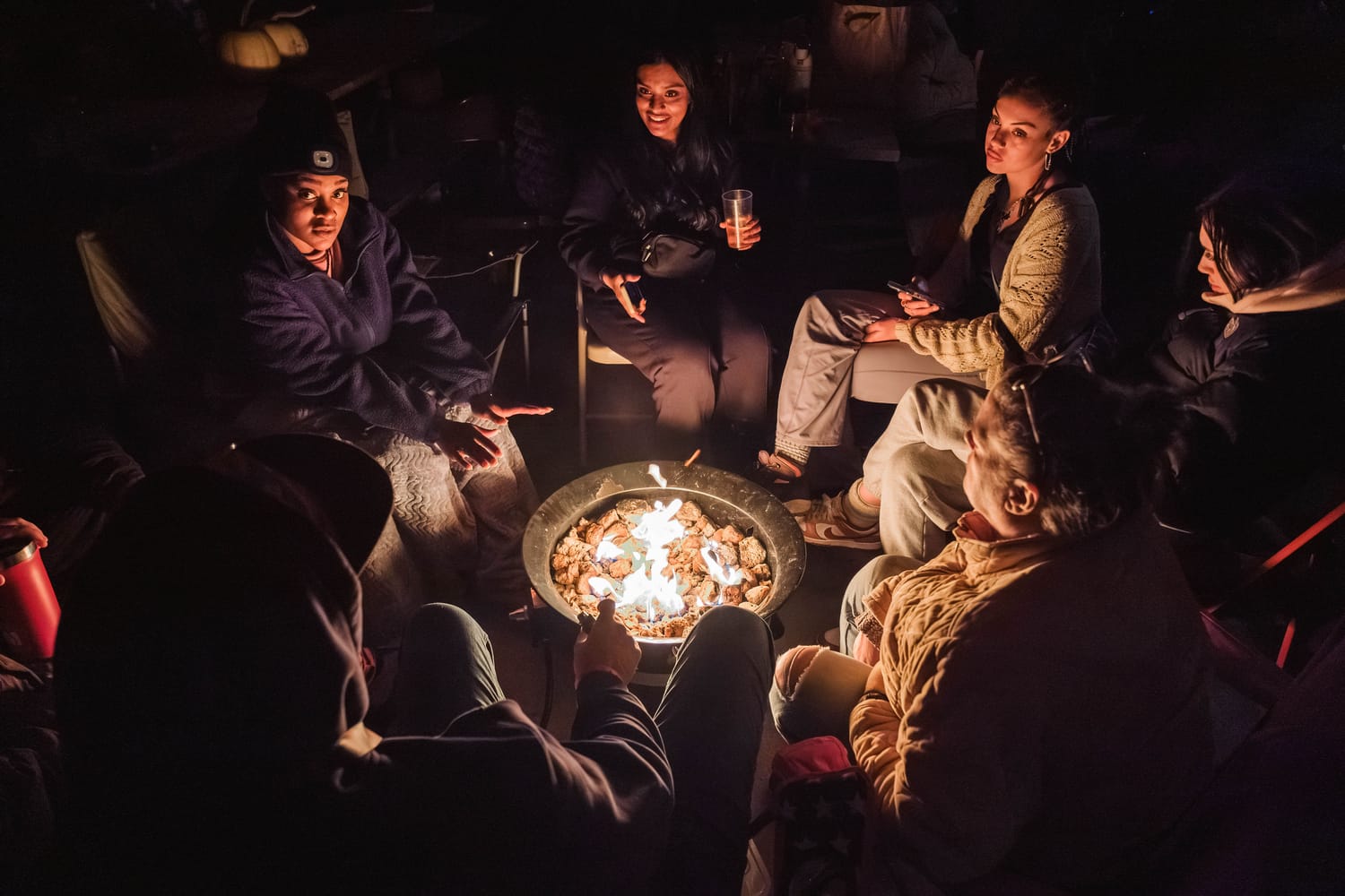 Camp ZoZ Conversation by the camp fire
