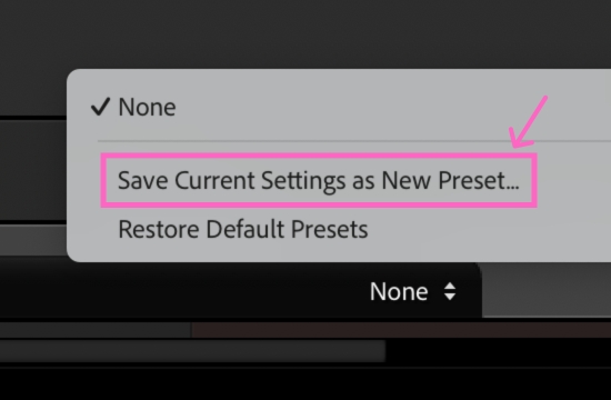 Apply preset on Import in Lightroom Classic