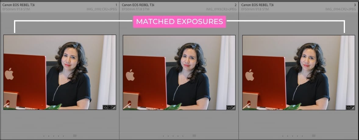 Match total exposure in Lightroom Final Result
