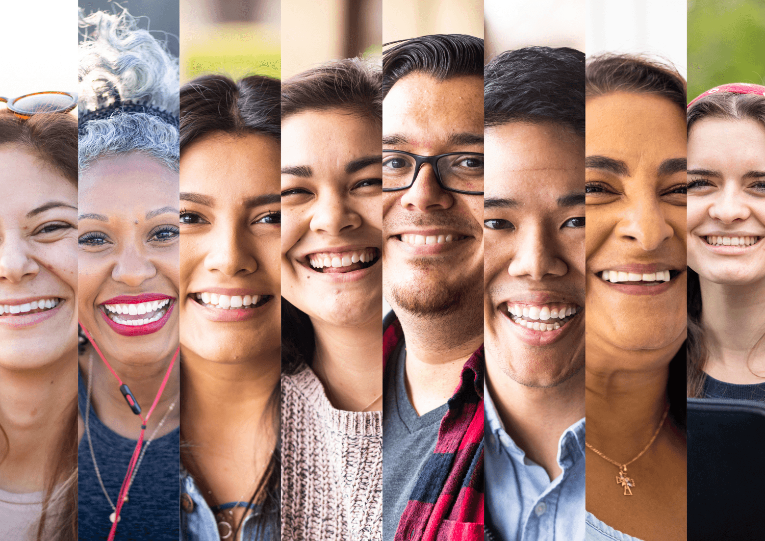 Mozaïque de visages représentant diverses émotions et comportements associés