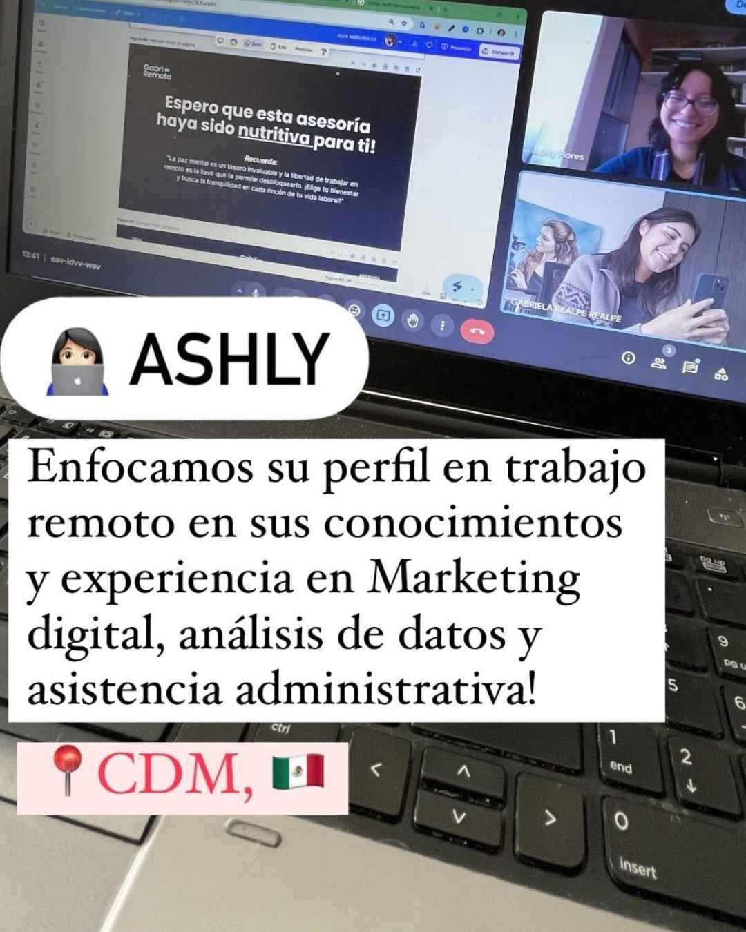 Mensaje de una persona asesorada