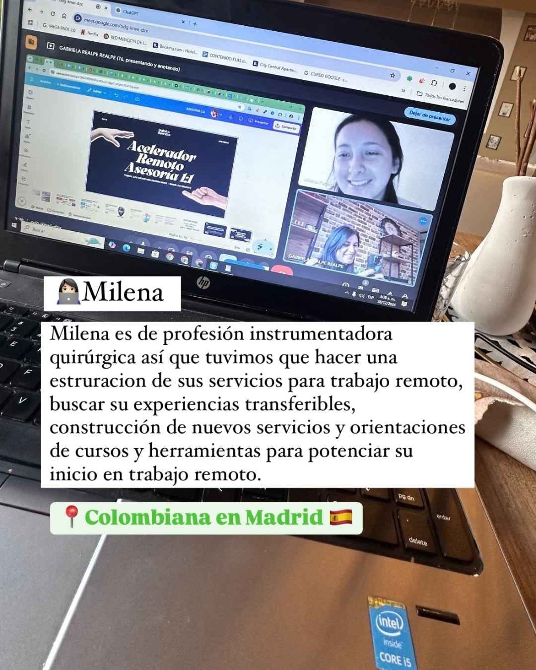 Mensaje de una persona asesorada