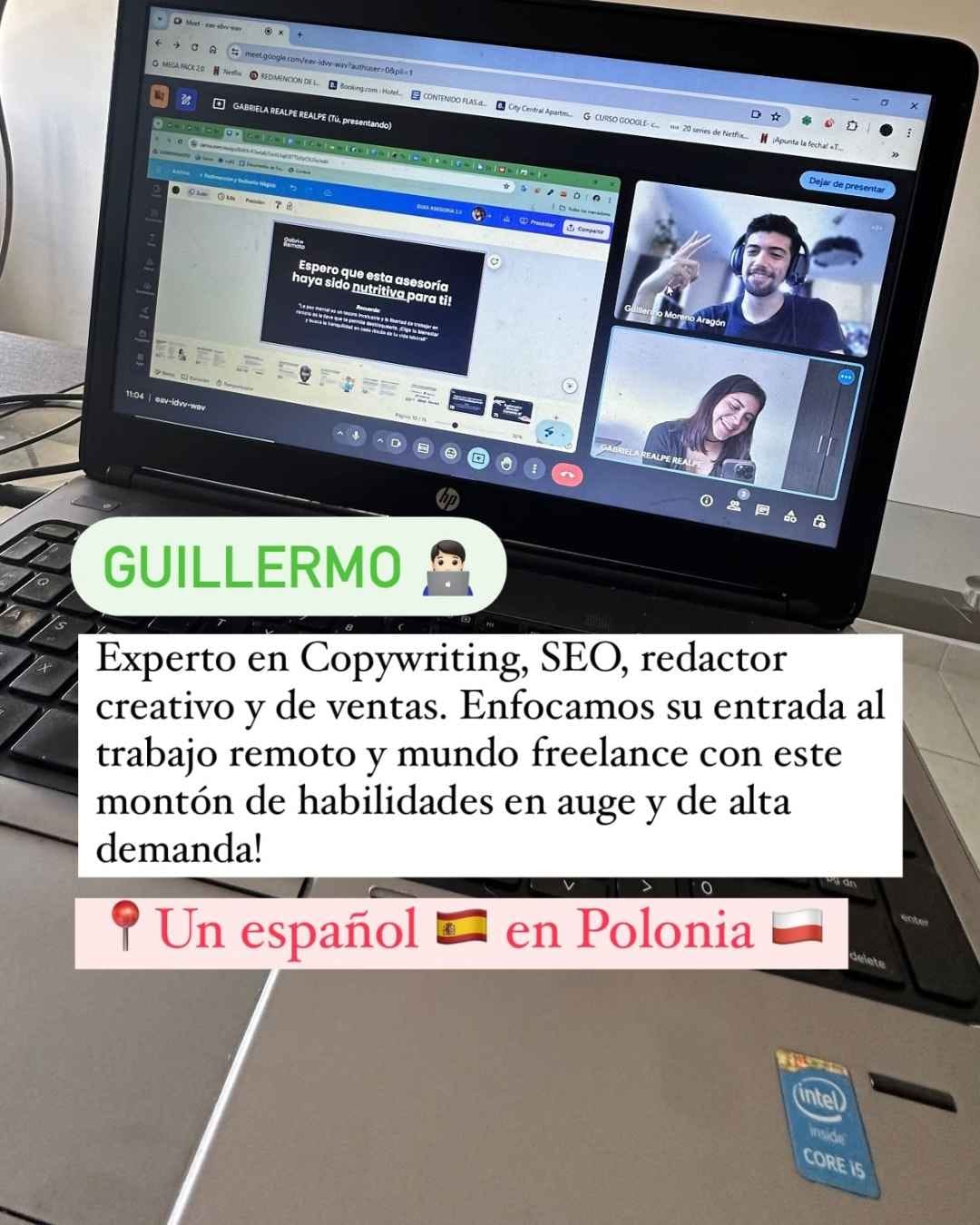Mensaje de una persona asesorada