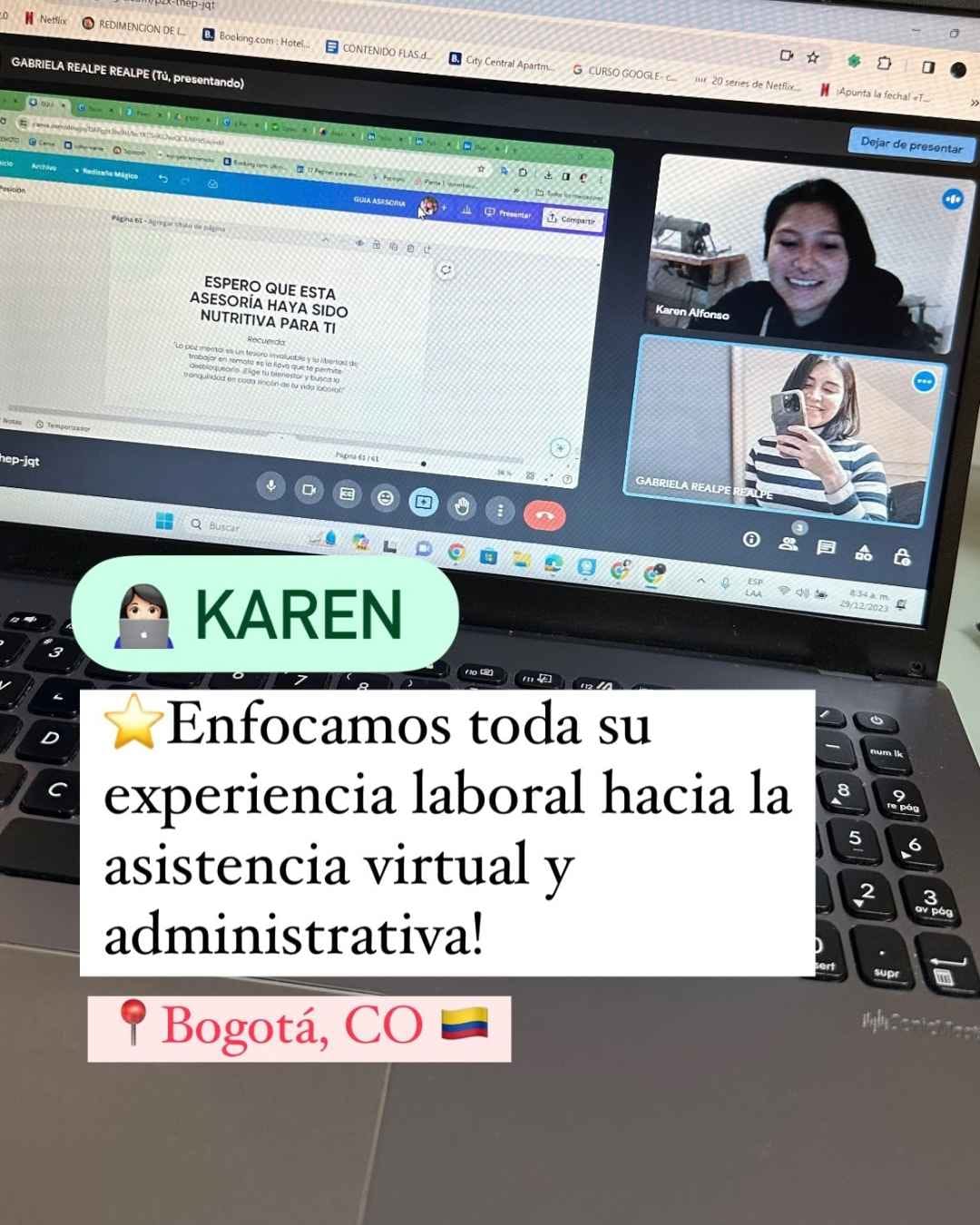Mensaje de una persona asesorada