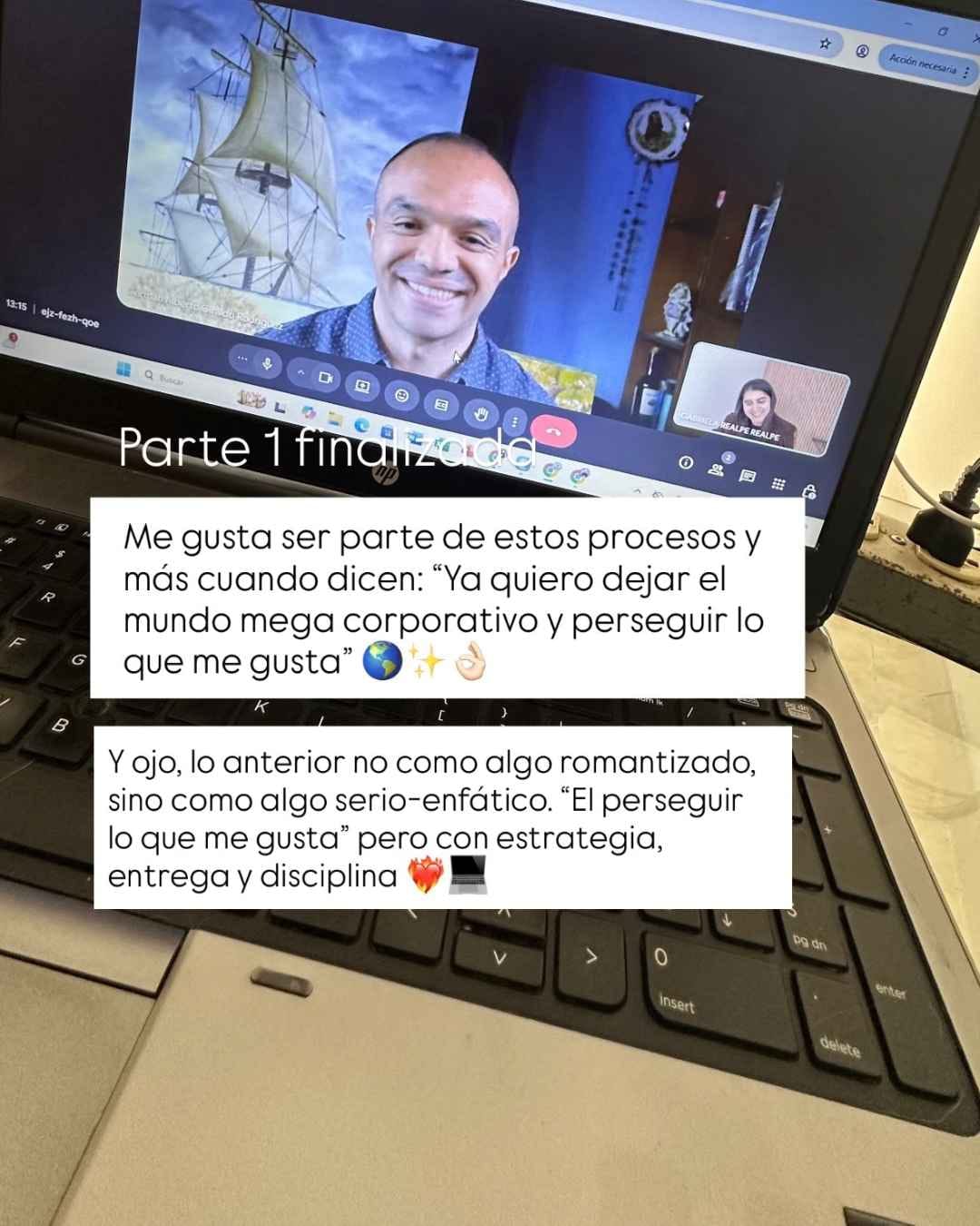 Mensaje de una persona asesorada