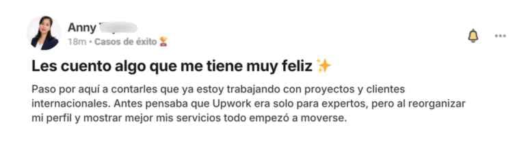 Testimonio de una persona asesorada