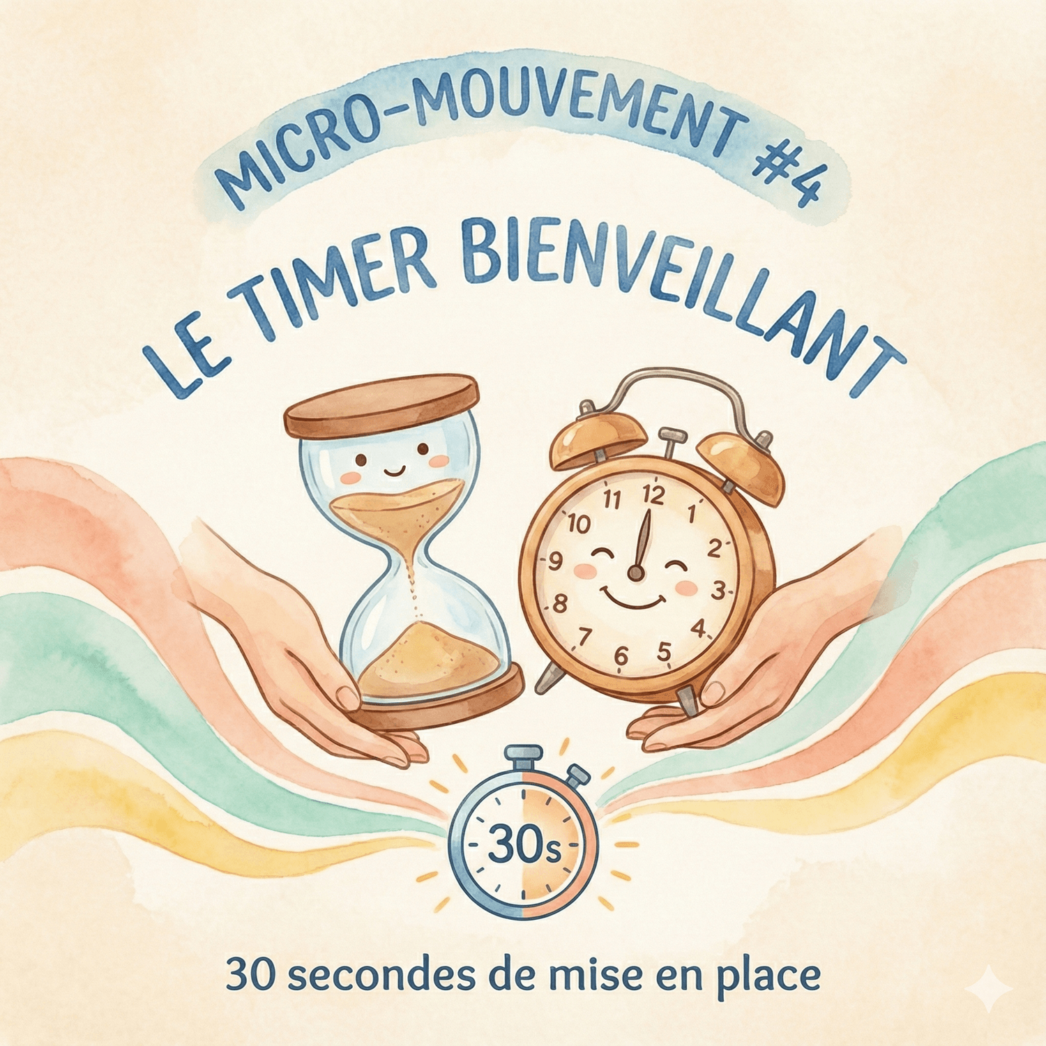 Illustration douce d'une femme sereine