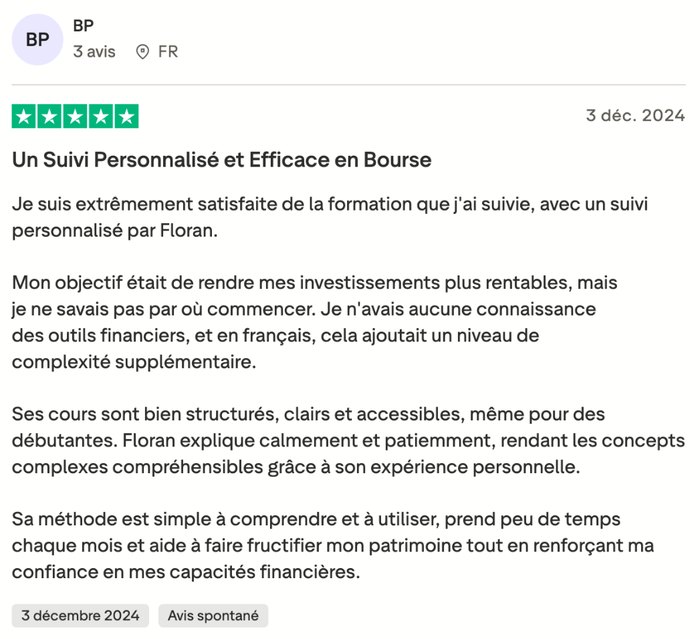 Avis Trustpilot