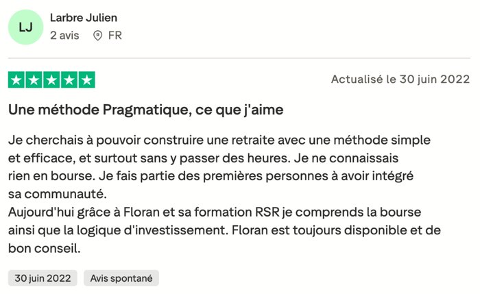 Avis Trustpilot