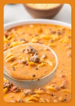 Creamy and Hearty Keto Beef & Tomato Soup