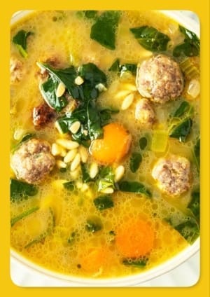 Hearty and Savory Keto Italian Wedding Soup