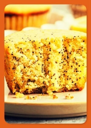 Fluffy and Tangy Keto Lemon Poppyseed Muffins 