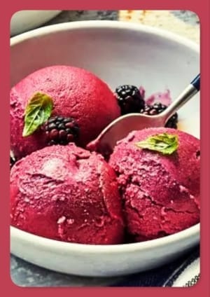Creamy and Refreshing Blackberry Sherbet