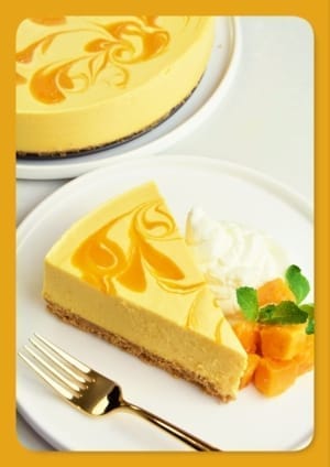Rich and Golden Mango Cheesecake