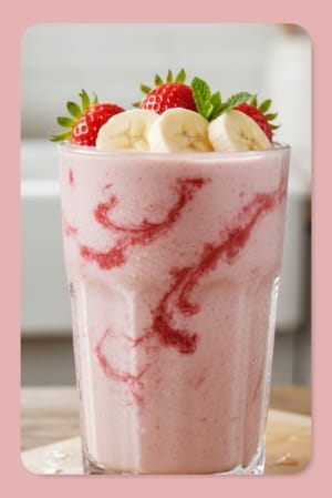 Creamy Strawberry Banana Smoothie