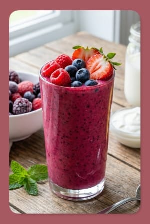 Simple Mixed Berry Smoothie