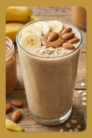 Rich Almond Butter Banana Smoothie
