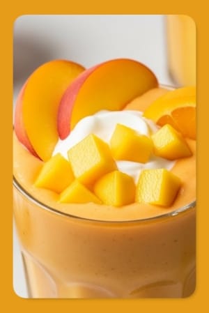 Creamy Peach Mango Smoothie