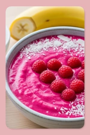 Fresh Raspberry Smoothie Bowl