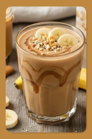 Vegan Peanut Butter Protein Smoothie