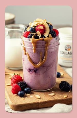 Paleo Berry Coconut Smoothie