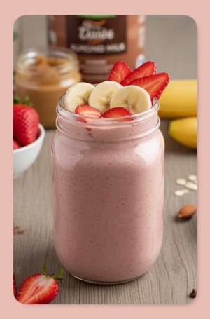 Dairy-Free Strawberry Oat Smoothie