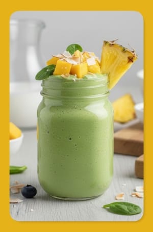 Gluten-Free Tropical Green Smoothie