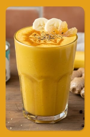 Vegan Turmeric Golden Milk Smoothie