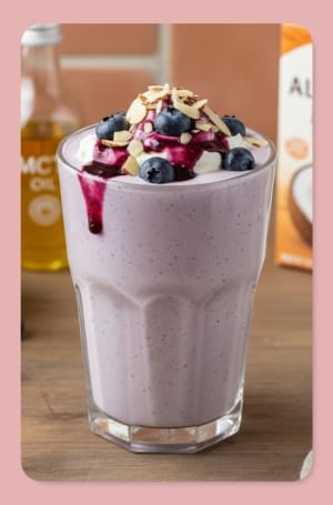 Keto Blueberry Cream Smoothie