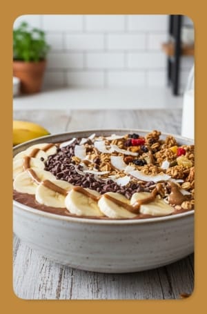 Gluten-Free Chocolate Banana Smoothie Bowl