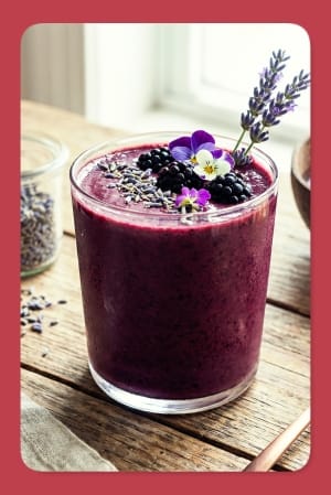 Vegan Blackberry Lavender Smoothie