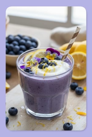 Dairy-Free Blueberry Lemon Smoothie