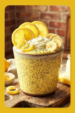 Gluten-Free Lemon Poppy Seed Smoothie