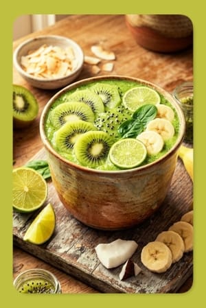 Vegan Kiwi Lime Smoothie