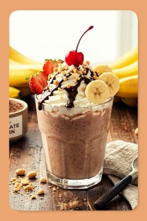 High-Protein Banana Split Smoothie
