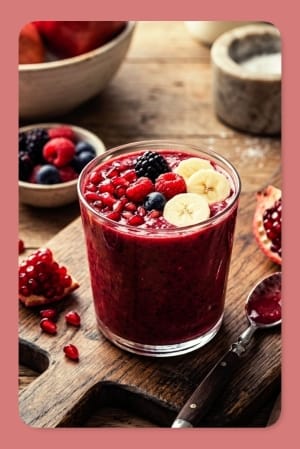 Vegan Pomegranate Berry Smoothie
