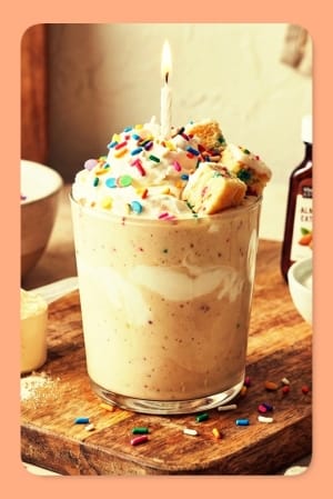 Protein-Rich Birthday Cake Smoothie