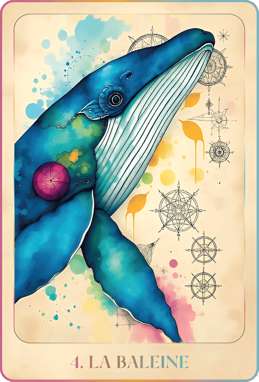 Cartes Oracle la Prophétie des Animaux d'Illyzziah - La Baleine