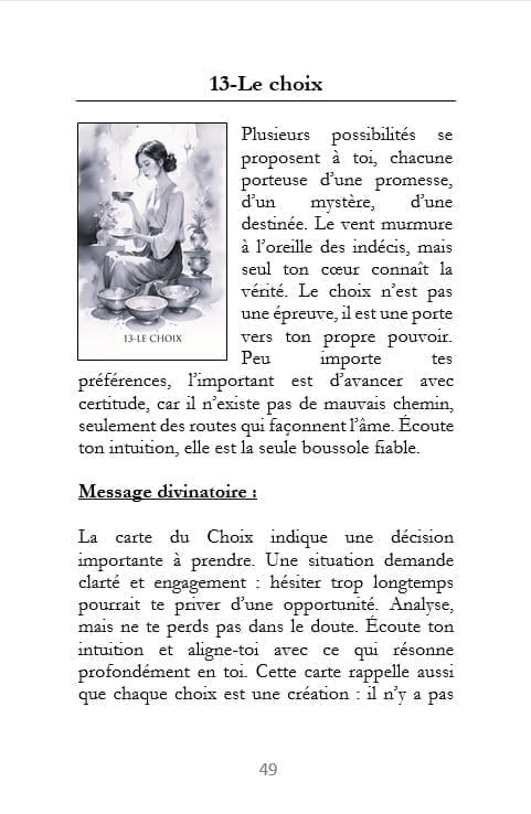 L'Oracle divinatoire de l'Éveil - d'Illyzziah - Le Choix