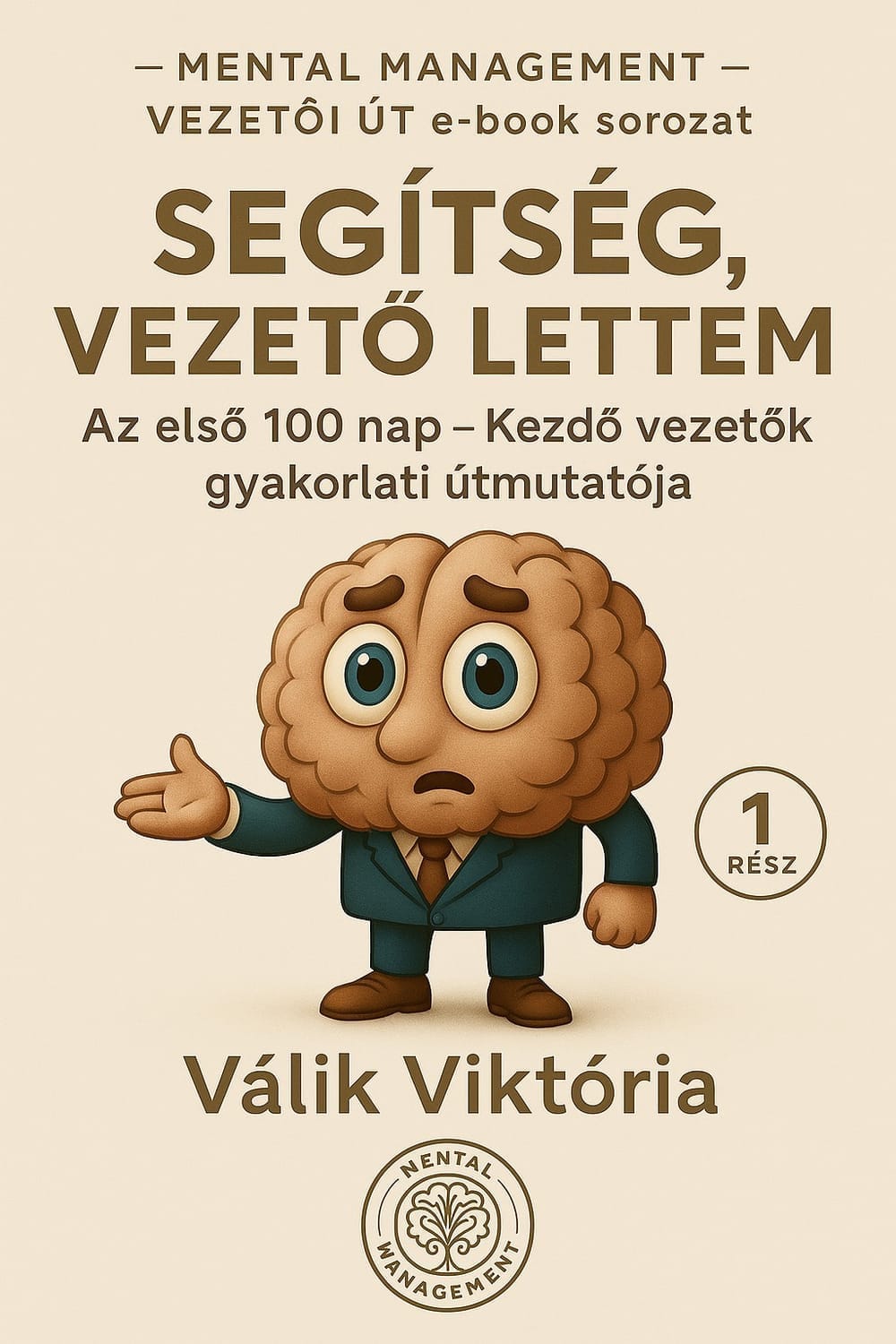 Segítség, vezető lettem — e‑book borító (Válik Viktória)