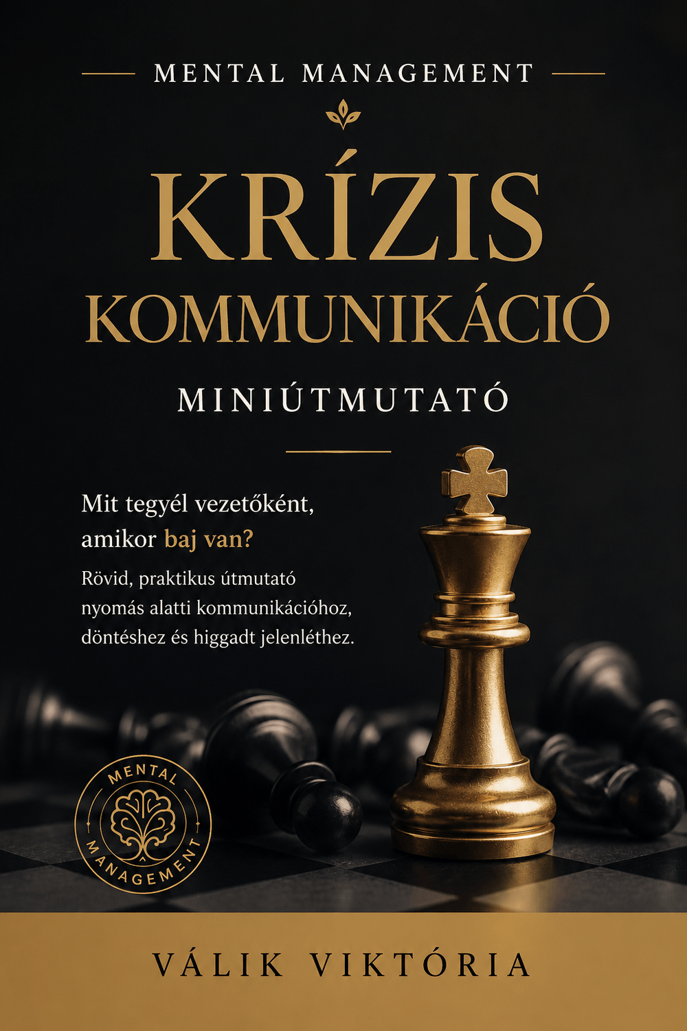 Kríziskommunikáció gyorssegédlet PDF borító