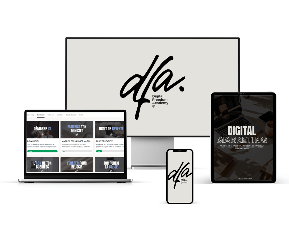 Formation Digital Freedom Academy : Apprends à générer des revenus en ligne en partant de zéro