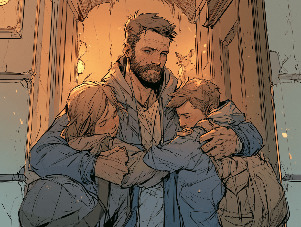 Un père qui court seul au petit matin — L'amour d'un papa